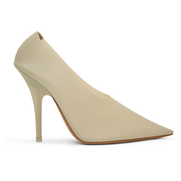 Yeezy Shoes - YEEZY SEASON 8-Beige PVC Heels IT38